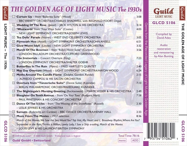 廃盤_軽音楽の黄金時代Vol.6 ～1930年代の軽音楽