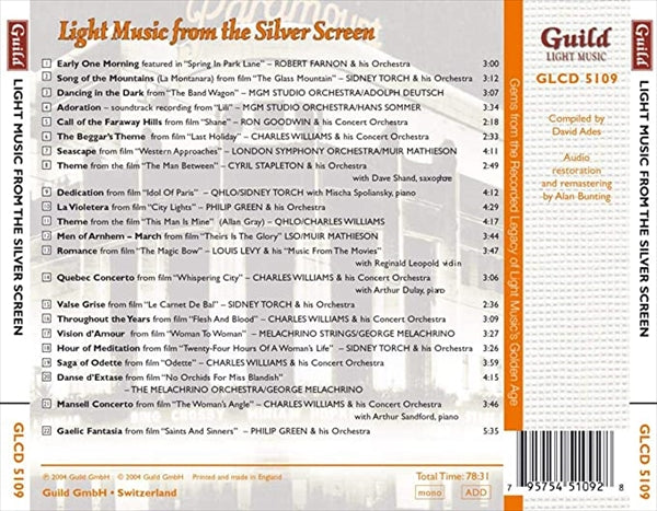 軽音楽の黄金時代Vol.9 ～イギリス映画界でのライト・ミュージック
