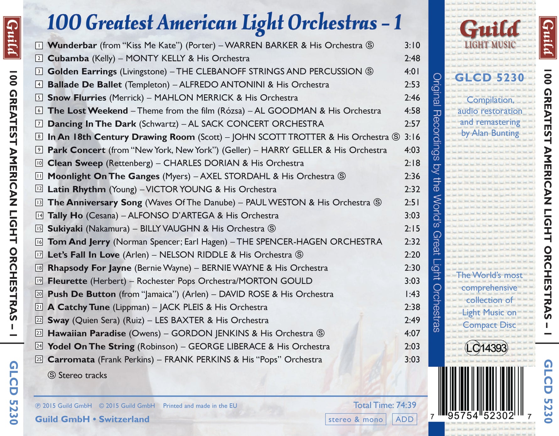 軽音楽の黄金時代Vol.130～100の偉大なるアメリカン・ライト・オーケストラ Vol.1