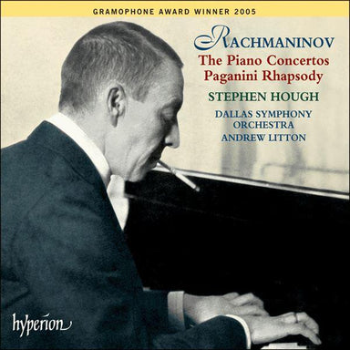 ラフマニノフ：ピアノ協奏曲全集、パガニーニの主題による変奏曲（スティーヴン・ハフ）