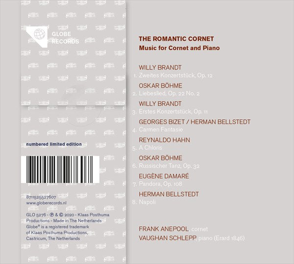 ロマンティック・コルネット ～ コルネットとピアノ(エラール1846)のための音楽（フランク・アネポール）