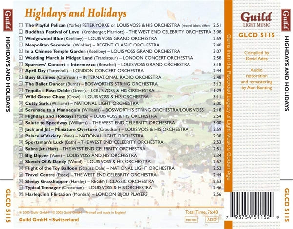 軽音楽の黄金時代Vol.15 ～ハイデイズ＆ホリデイズ