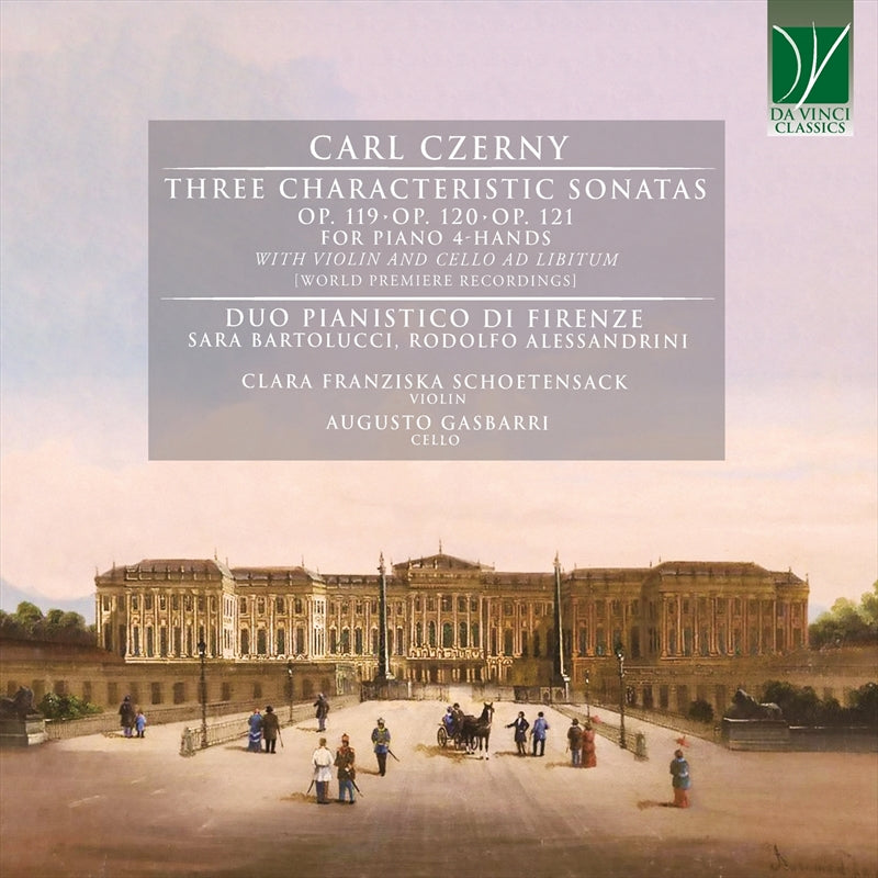 チェルニー：ヴァイオリンとチェロのアドリブを伴う4手連弾のための性格的ソナタ集（デュオ・ピアニスティコ・ディ・フィレンツェ）