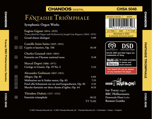 フランスのオルガンと管弦楽のための作品集（サン＝サーンス、グノー、ギルマン、デュボワほか）（イアン・トレーシー＆ラモン・ガンバ ）