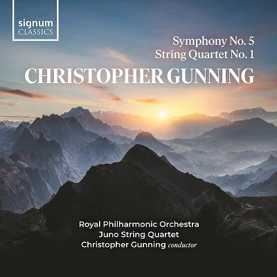 ガニング：交響曲第5番、弦楽四重奏曲第1番（Christopher Gunning）